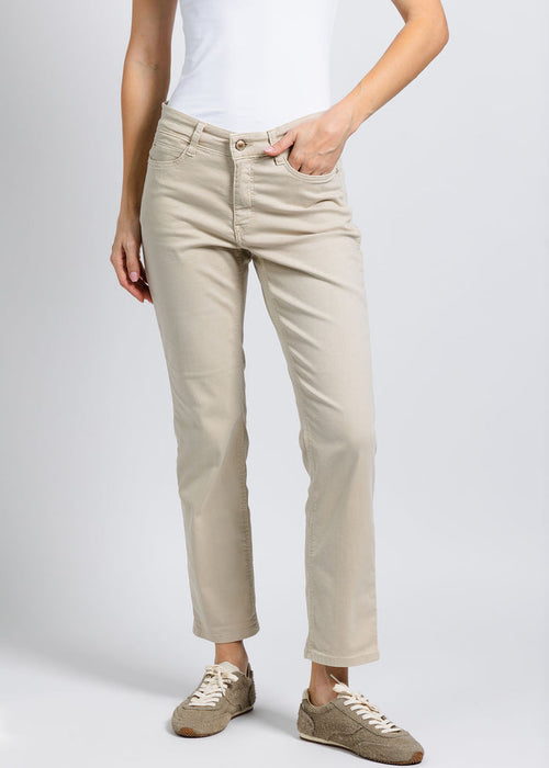 MAC Jeans 27" Dream Cropped Denim in Smoothly Beige available at Barbara Katz