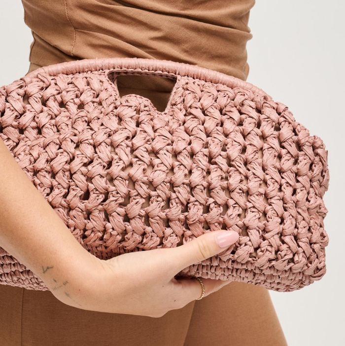 BK Handbags Abigail Crossbody Bag in Mauve available at Barbara Katz
