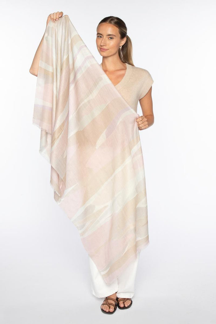 Kinross Abstract Landscape Print Scarf available at Barbara Katz