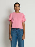Nation Los Angeles Ada Button Tee in Quartz available at Barbara Katz