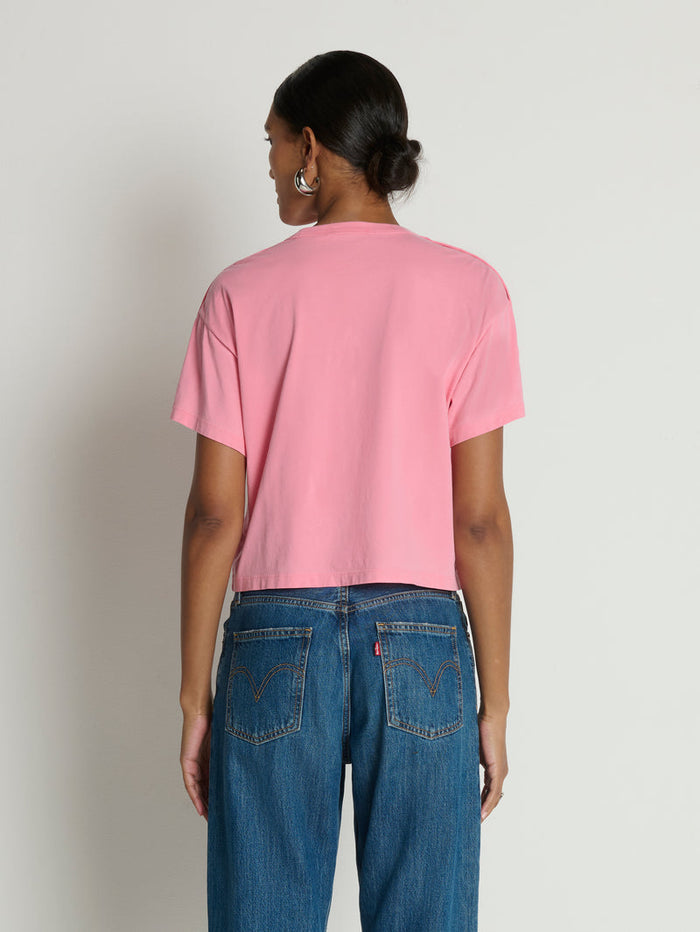 Nation Los Angeles Ada Button Tee in Quartz available at Barbara Katz