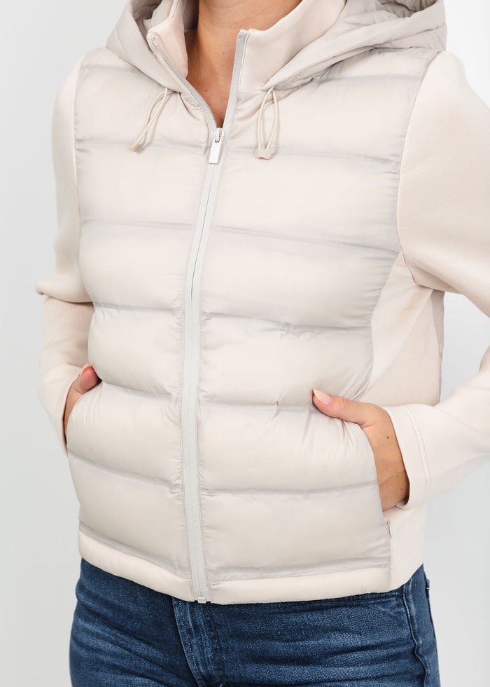 Lola & Sophie Adriana Jacket in Beige available at Barbara Katz