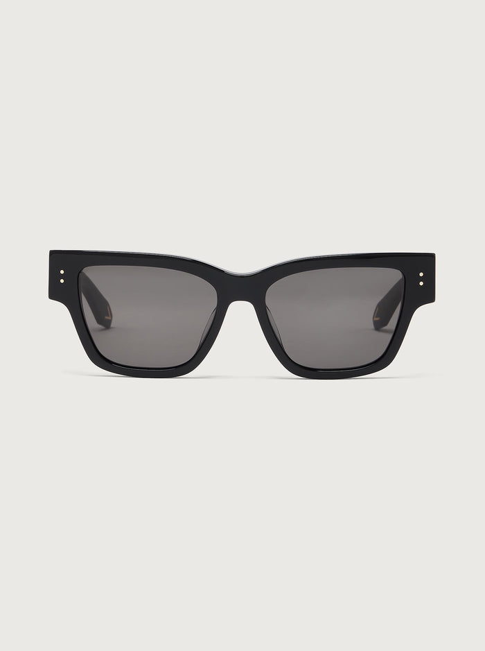 Varley Alber Square Sunglasses in Black available at Barbara Katz