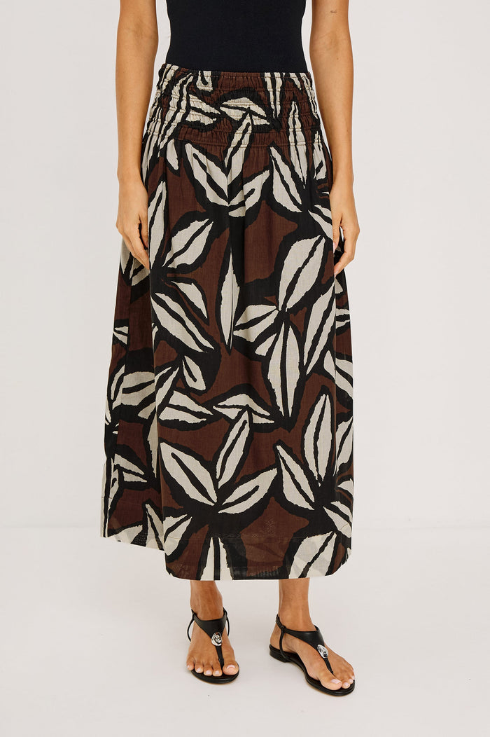 Rails Alessa Skirt in Cocoa Floral available at Barbara Katz