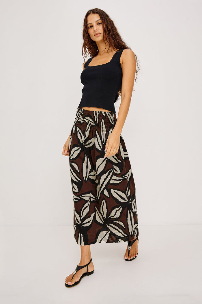 Rails Alessa Skirt in Cocoa Floral available at Barbara Katz