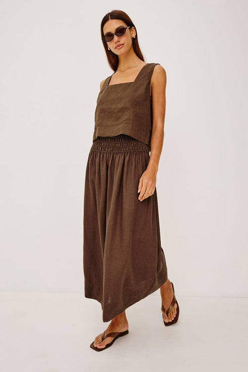 Rails Alessa Skirt in Espresso available at Barbara Katz