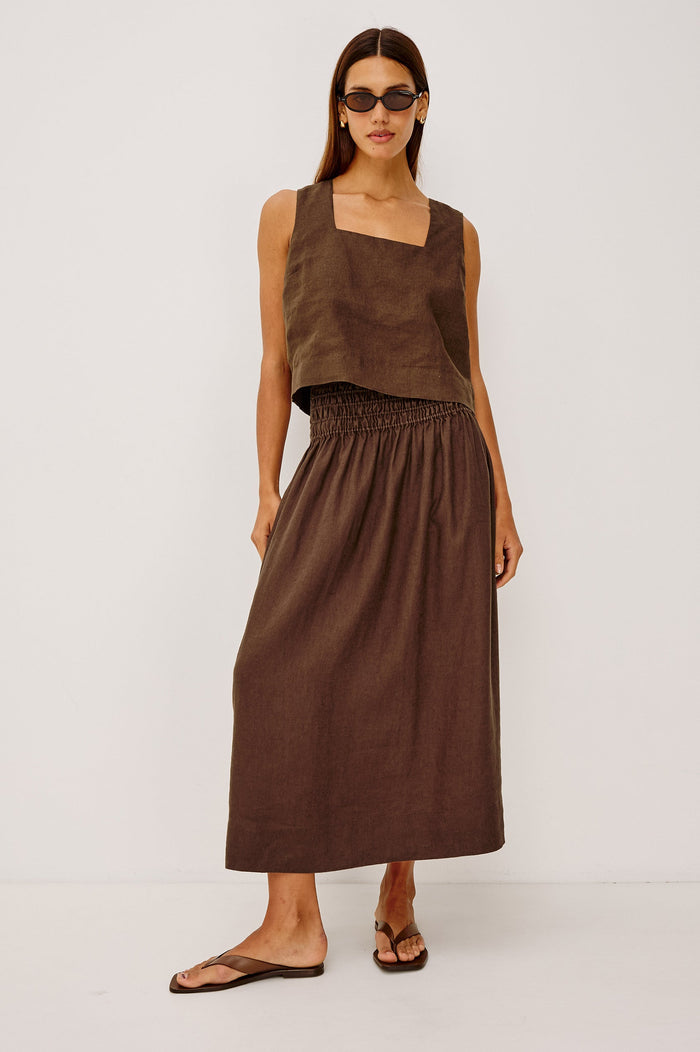 Rails Alessa Skirt in Espresso available at Barbara Katz