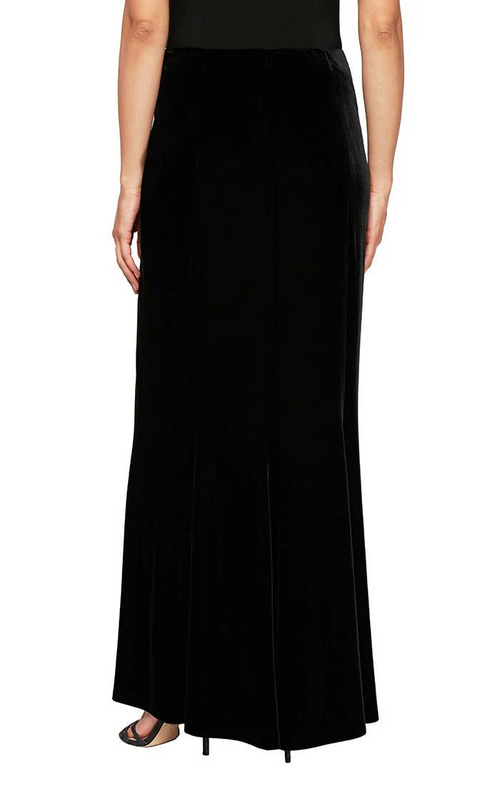 Alex Evenings Long Velvet Skirt 3915857