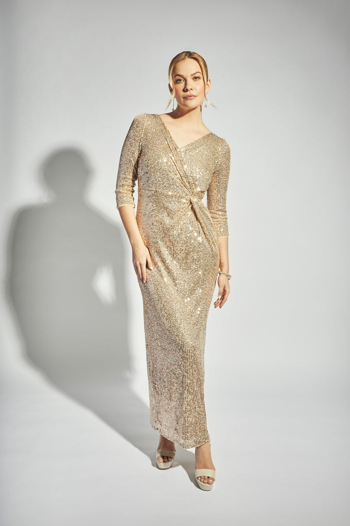 Alex Evenings Sequin Column Gown 8196646