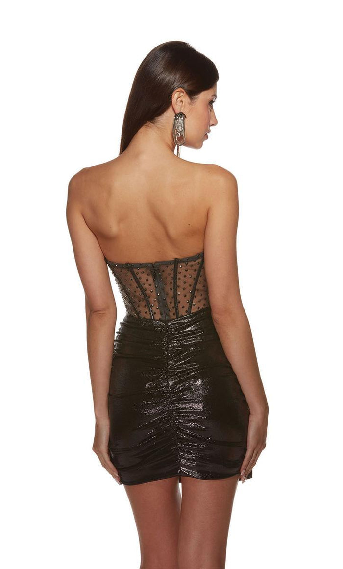 Alyce Paris Illusion Corset Homecoming Dress 4847