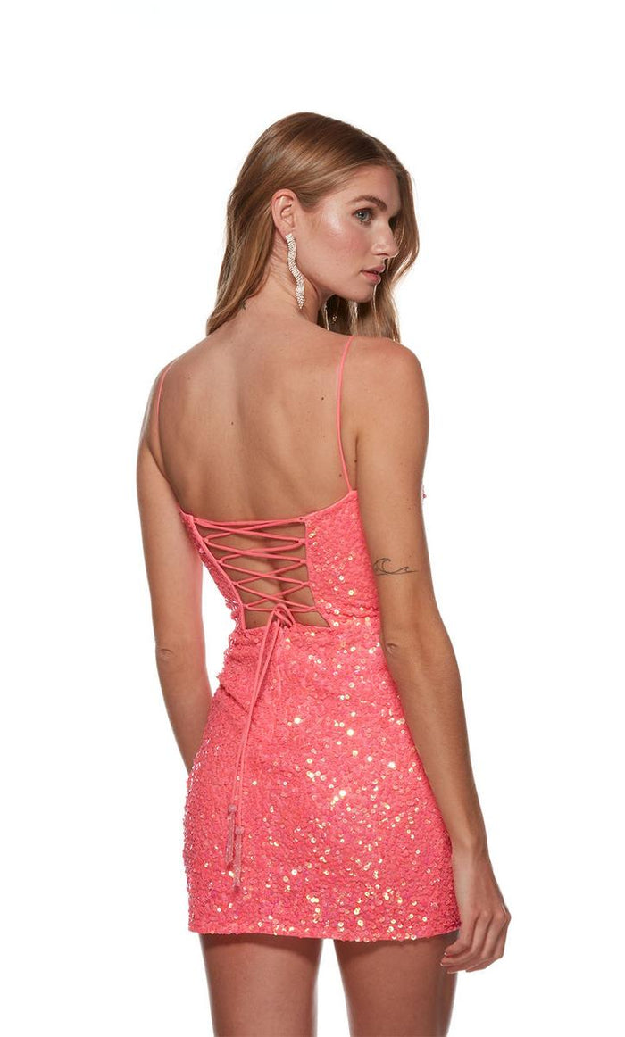Alyce Paris Ruched Side Homecoming Dress 4629