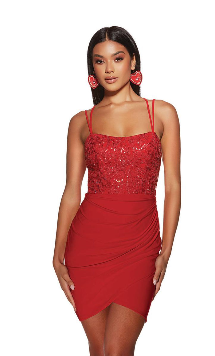 Alyce Paris Scoop Neck Homecoming Dress 4815