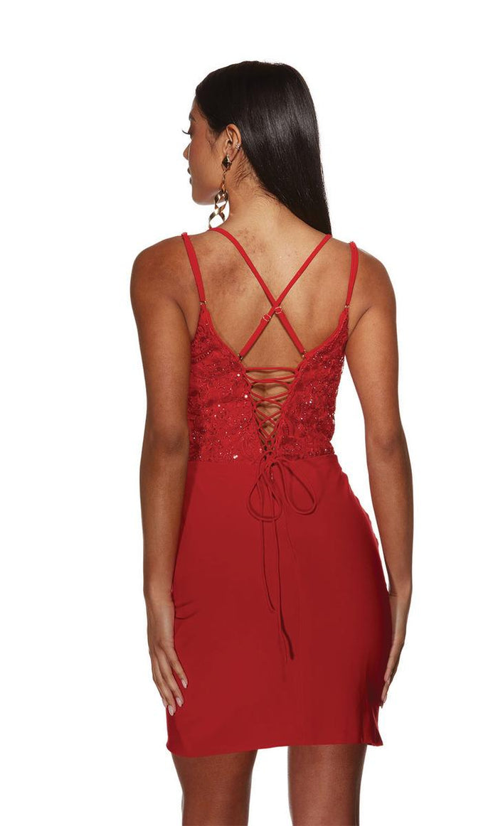 Alyce Paris Scoop Neck Homecoming Dress 4815