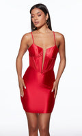 Alyce Paris Simple Satin HoCo Dress 40117