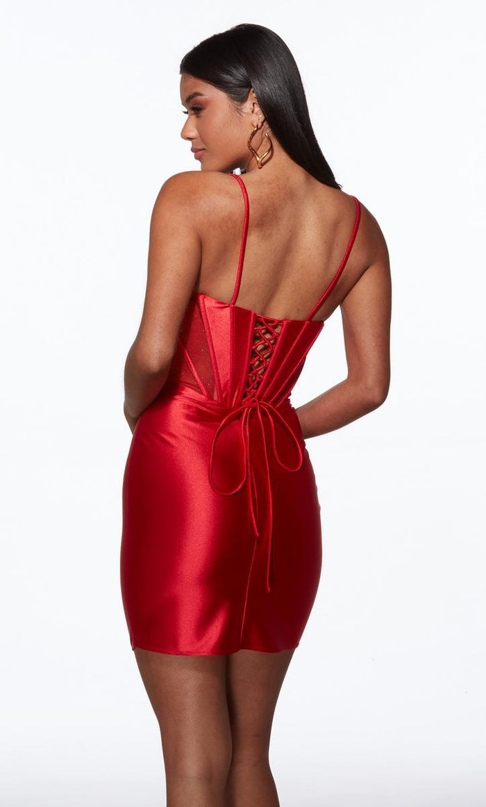Alyce Paris Simple Satin HoCo Dress 40117