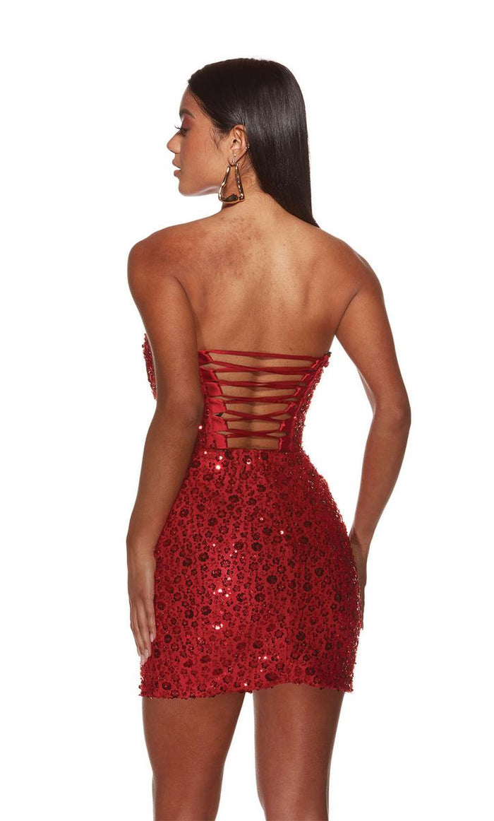 Alyce Paris Sparkly Beaded Homecoming Dress 4825