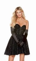 Alyce Paris Strapless Homecoming Dress 3175