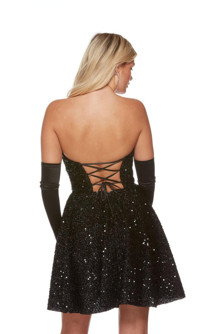 Alyce Paris Strapless Homecoming Dress 3175