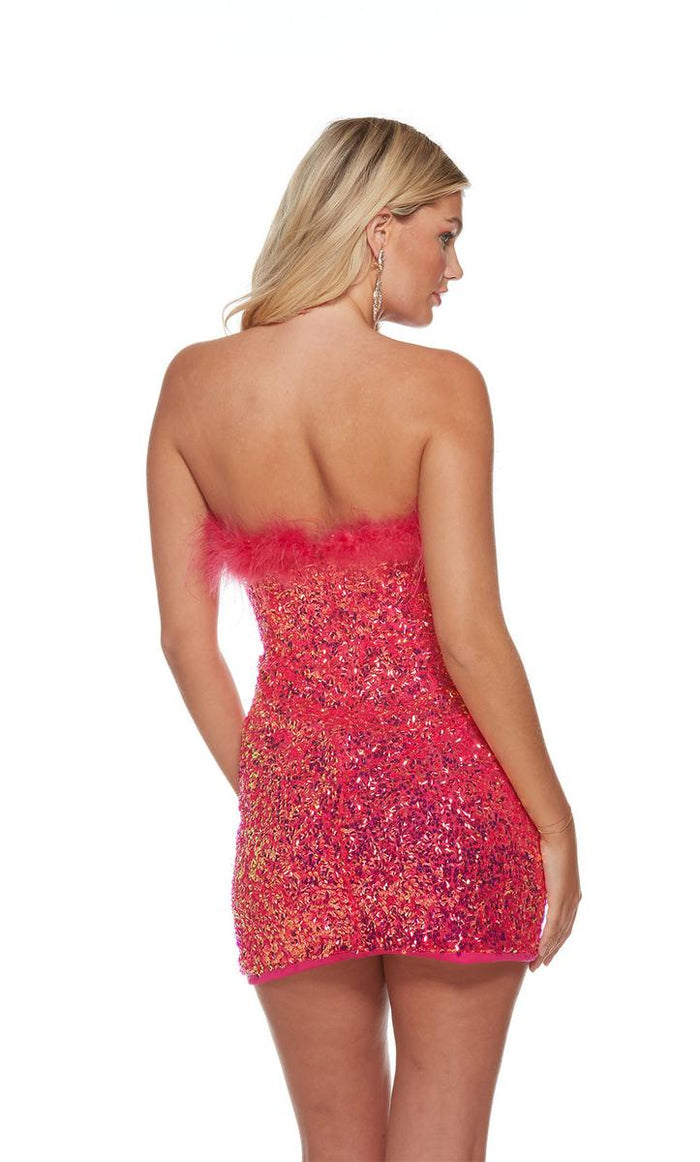 Alyce Paris Strapless Sequin HoCo Dress 4767