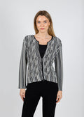 Aldomartins Angela Zip-Up Cardigan in Black available at Barbara Katz
