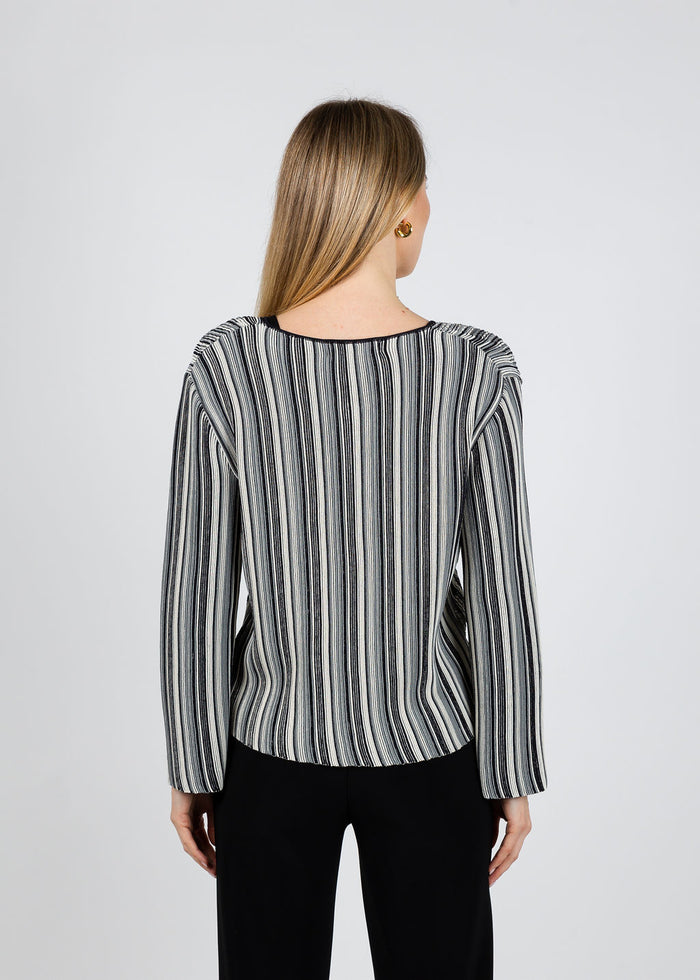 Aldomartins Angela Zip-Up Cardigan in Black available at Barbara Katz
