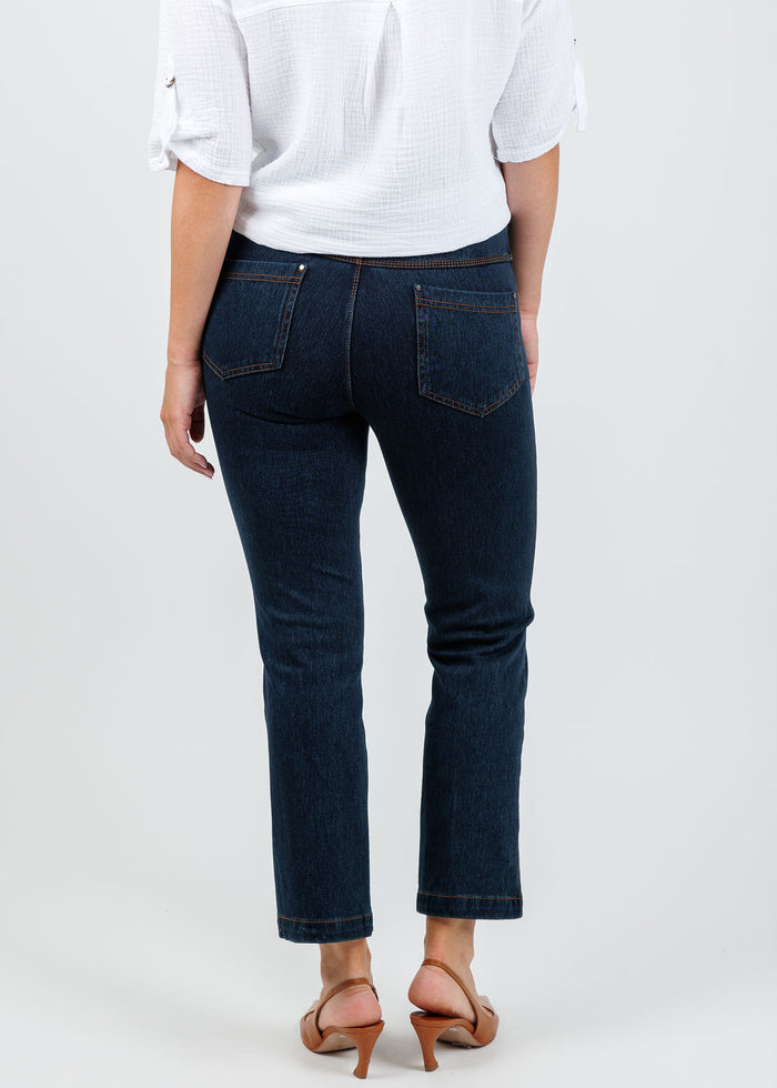 Lysse Ankle Denim Baby Bootcut Pants - Indigo