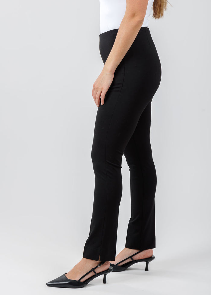 Peace of Cloth Annie Pant 29" Paramount Knit in Black available at Barbara Katz