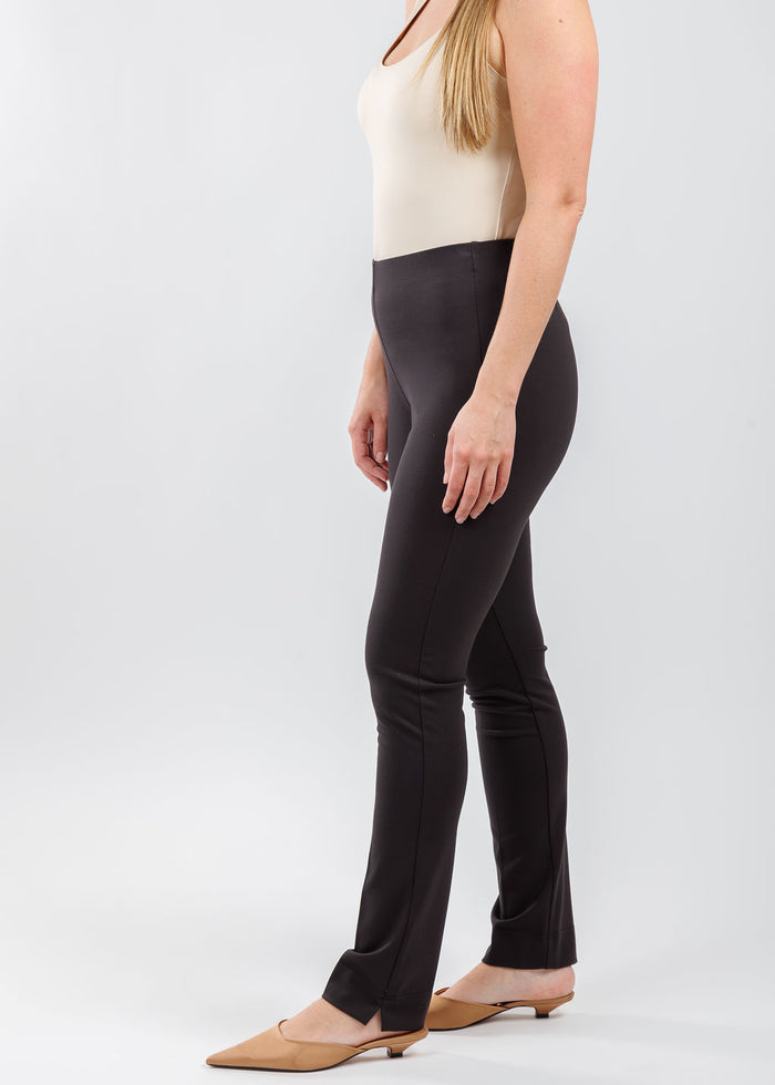 Peace of Cloth Annie 29" Paramount Knit Pants in Chocolate available at Barbara Katz