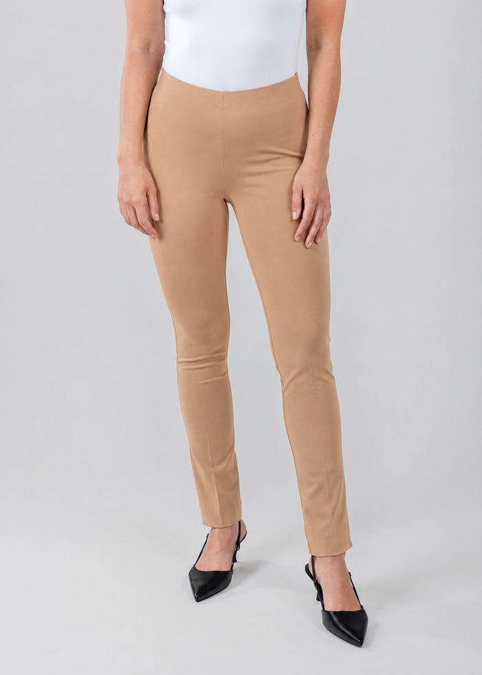 Peace of Cloth Annie 29" Paramount Knit Pants in Cork available at Barbara Katz