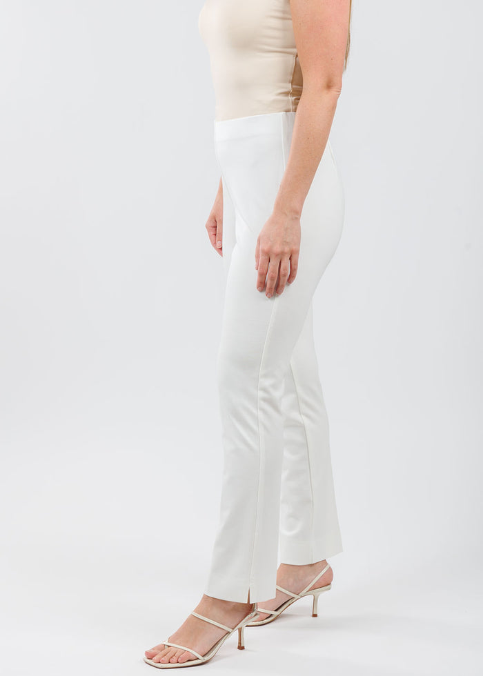 Peace of Cloth Annie 29" Paramount Knit Pants in Oyster available at Barbara Katz
