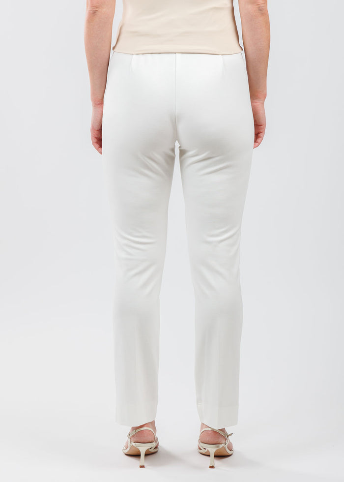 Peace of Cloth Annie 29" Paramount Knit Pants in Oyster available at Barbara Katz