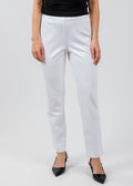 Peace of Cloth Annie 29" Paramount Knit Pants in White available at Barbara Katz