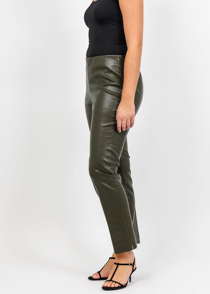 Peace of Cloth Annie Ultra Faux Pant in Olive available at Barbara Katz