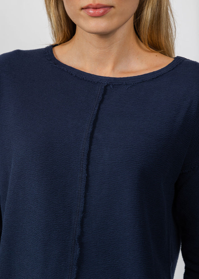 Wearables Annika Sweater in Navy available at Barbara Katz