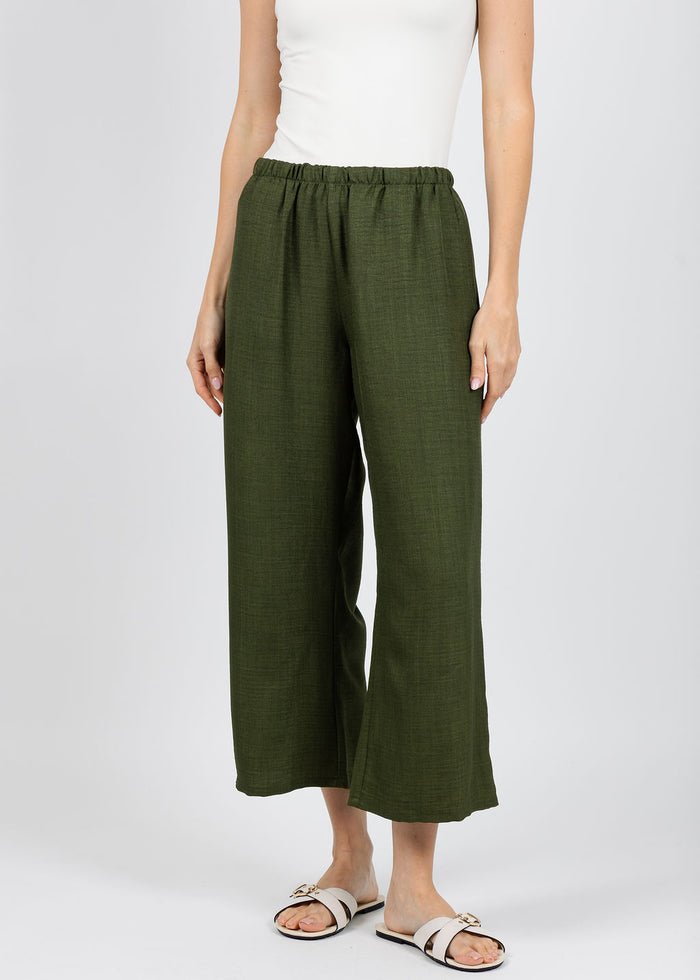 Nally & Millie Ariel Pants in Olive available at Barbara Katz