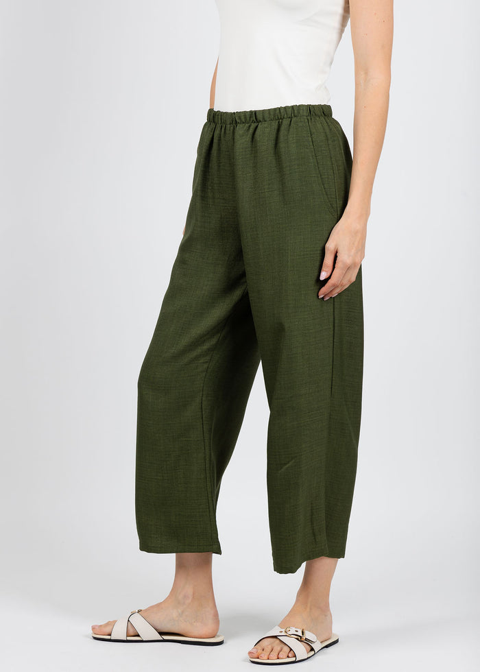 Nally & Millie Ariel Pants in Olive available at Barbara Katz