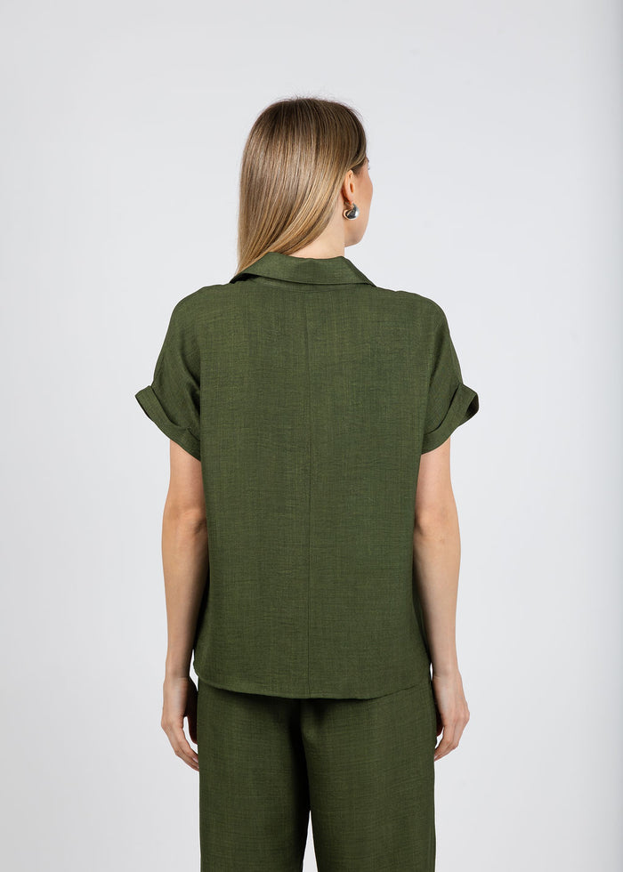 Nally & Millie Ariel Polo in Olive available at Barbara Katz