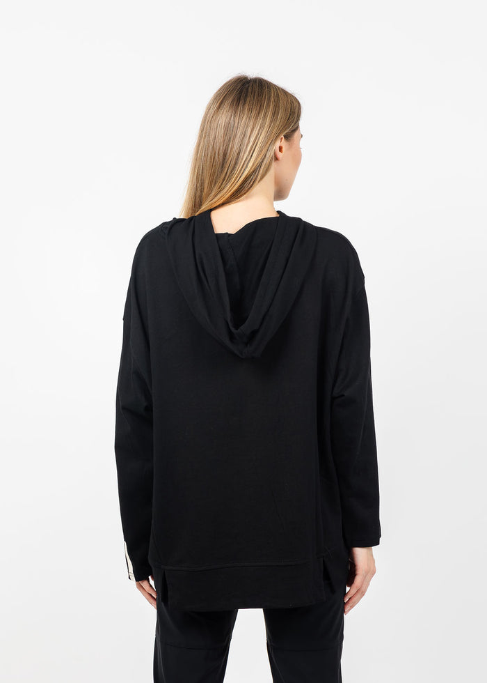 Terra Art Graffiti Hoodie in Black available at Barbara Katz