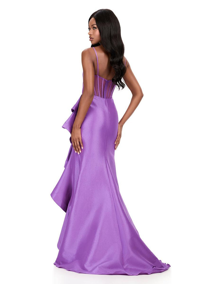 ASHLEYlauren Illusion Corset Prom Dress 12213