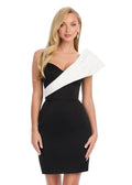 ASHLEYlauren One Shoulder Cocktail Dress 4810