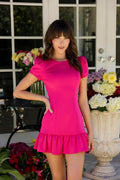 Ava Presley Ruffle Hem Short Hoco Dress 29801
