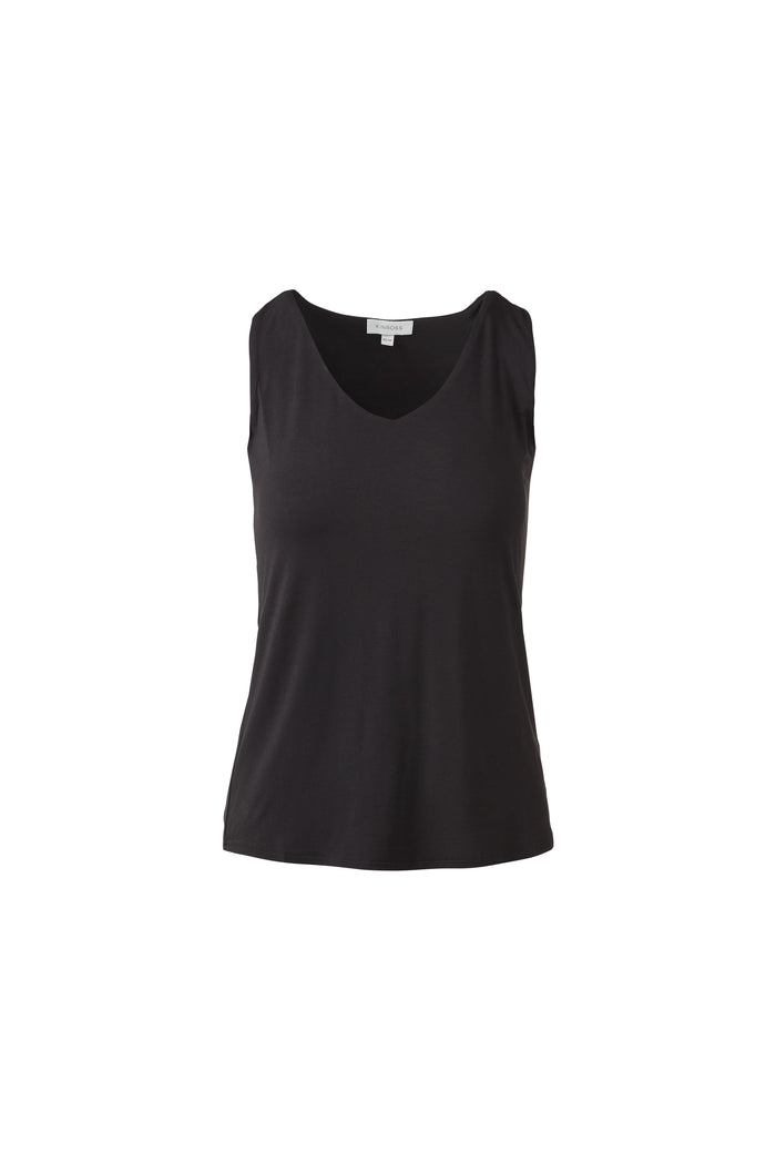 Kinross Bamboo Hi Low Vee Tank available at Barbara Katz