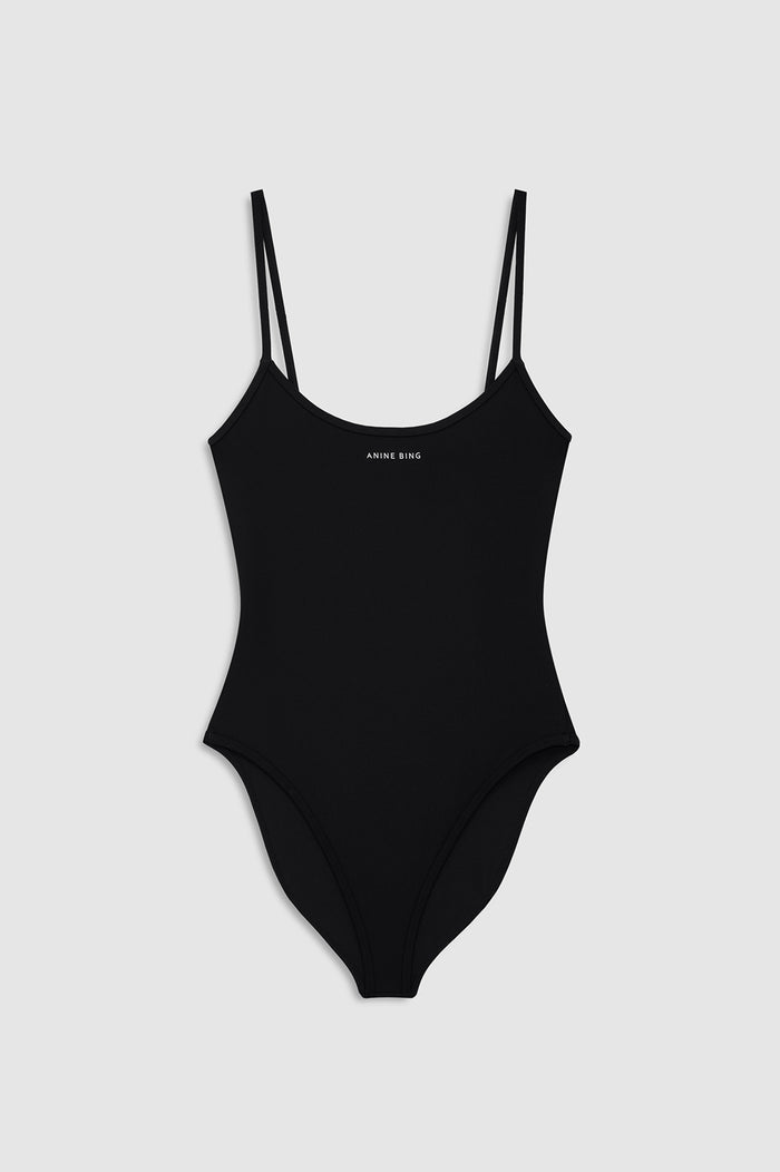 ANINE BING - Barbara Bodysuit - Black -Front View