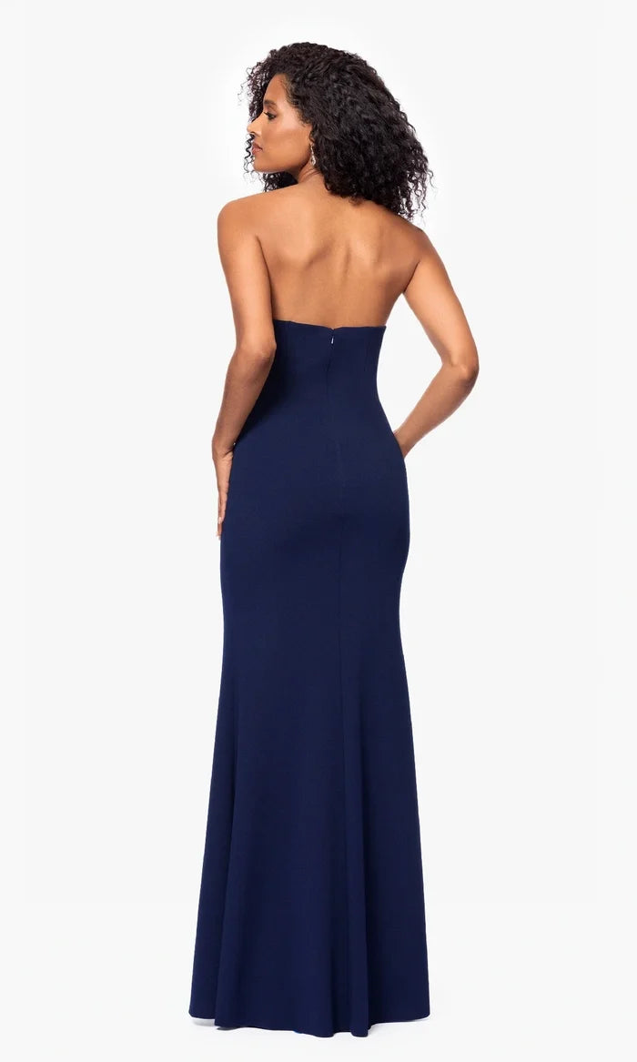 Betsy & Adam "Tara" Scuba Crepe Beaded Dress A27030