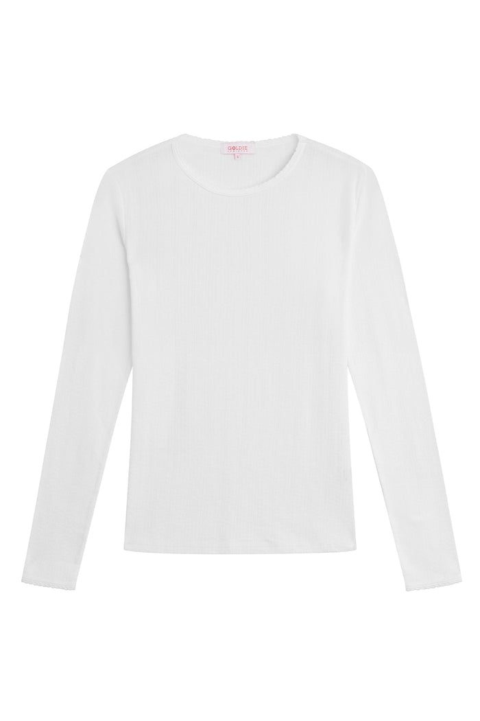 Goldie Blaire Pointelle Top available at Barbara Katz