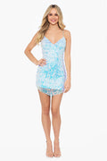 Blondie Nites Short Sequin Homecoming Dress 4361BN