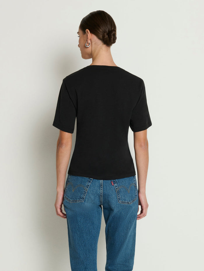Nation LA Blondie Top in Jet Black available at Barbara Katz