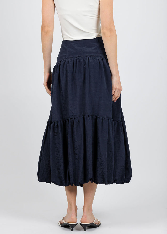 Cinq a Sept Blythe Skirt in Navy available at Barbara Katz