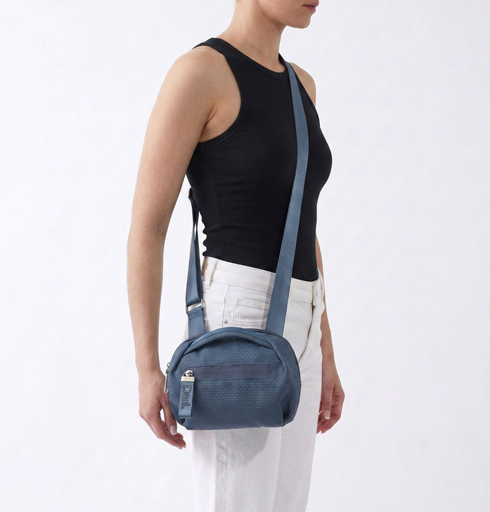 Daniella Lehavi Bonnie Mini Crossbody Bag in Light Denim available at Barbara Katz