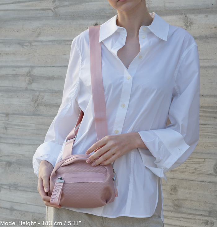 Daniella Lehavi Bonnie Mini Crossbody Bag - Pink Lemonade available at Barbara Katz